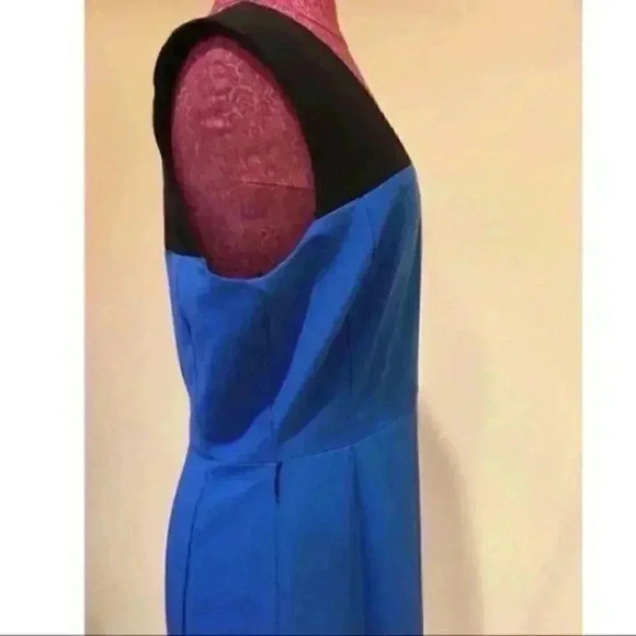 New York & Company Dress 12 Stretch Color Blocked - Picture 4 of 8